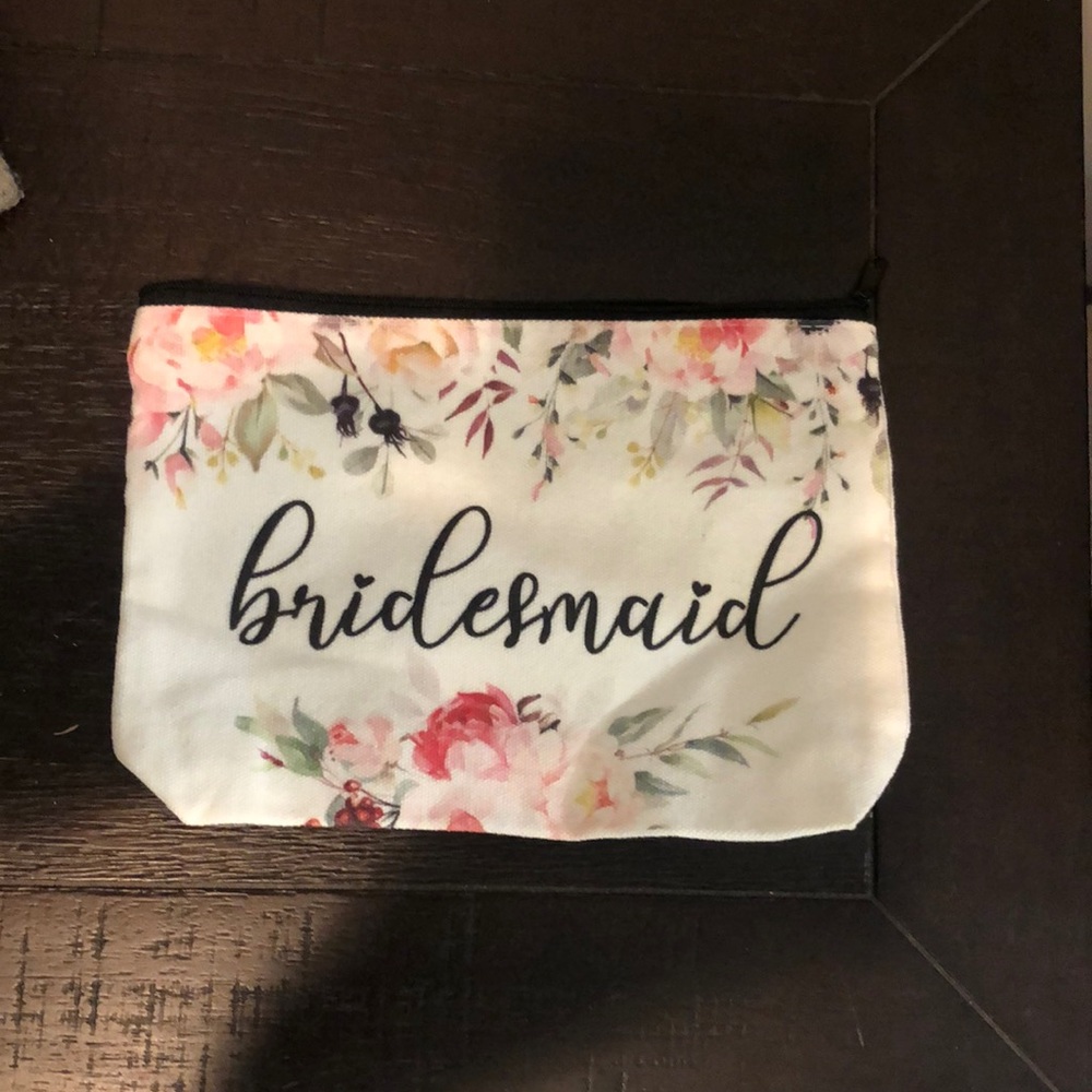 Bridesmaid Makeup Bag. Brand new. Never used.